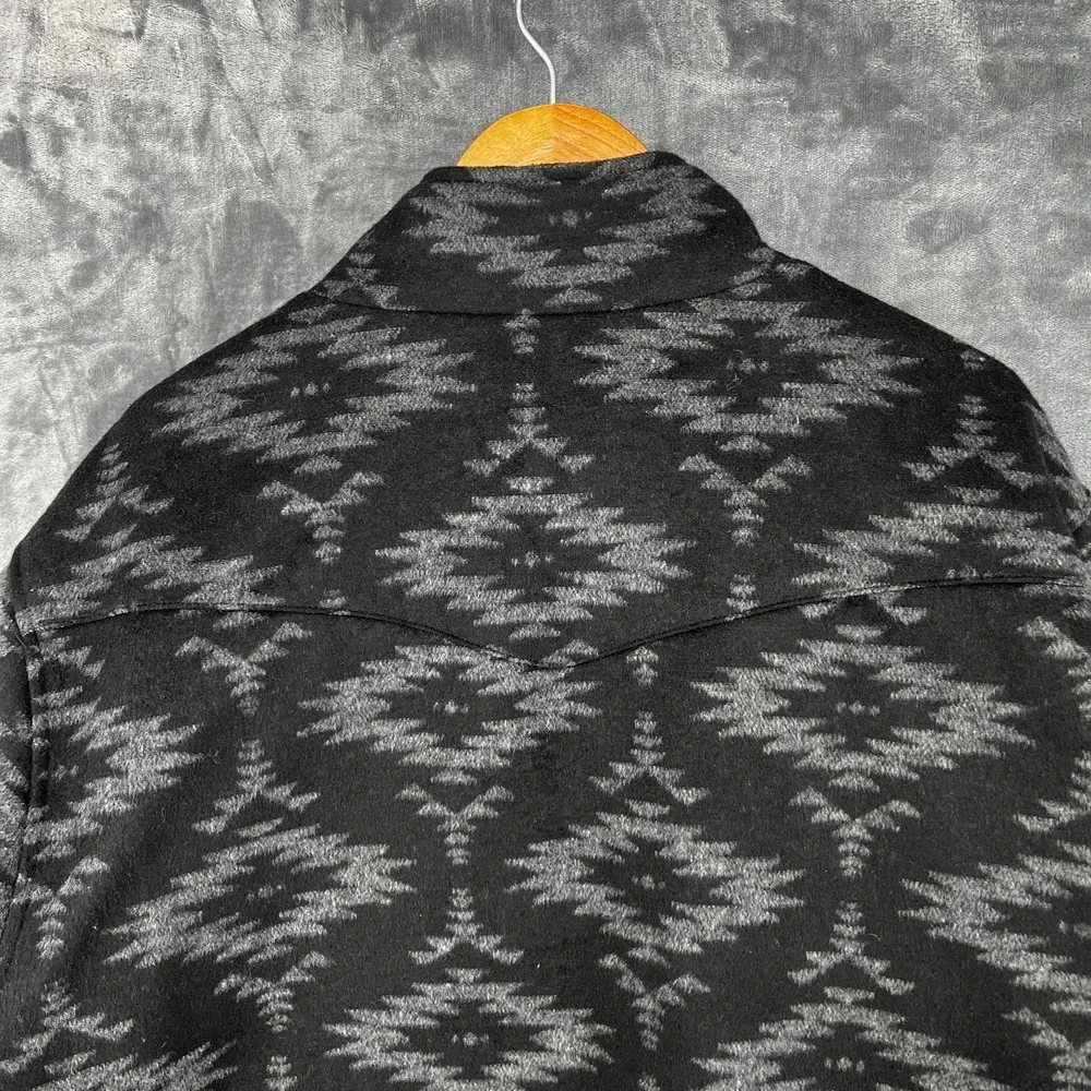 Cinch Concealed Carry Jacket Men's 4XL Black Aztec Wool Blend Cowboy Western EUC - Picture 16 of 16